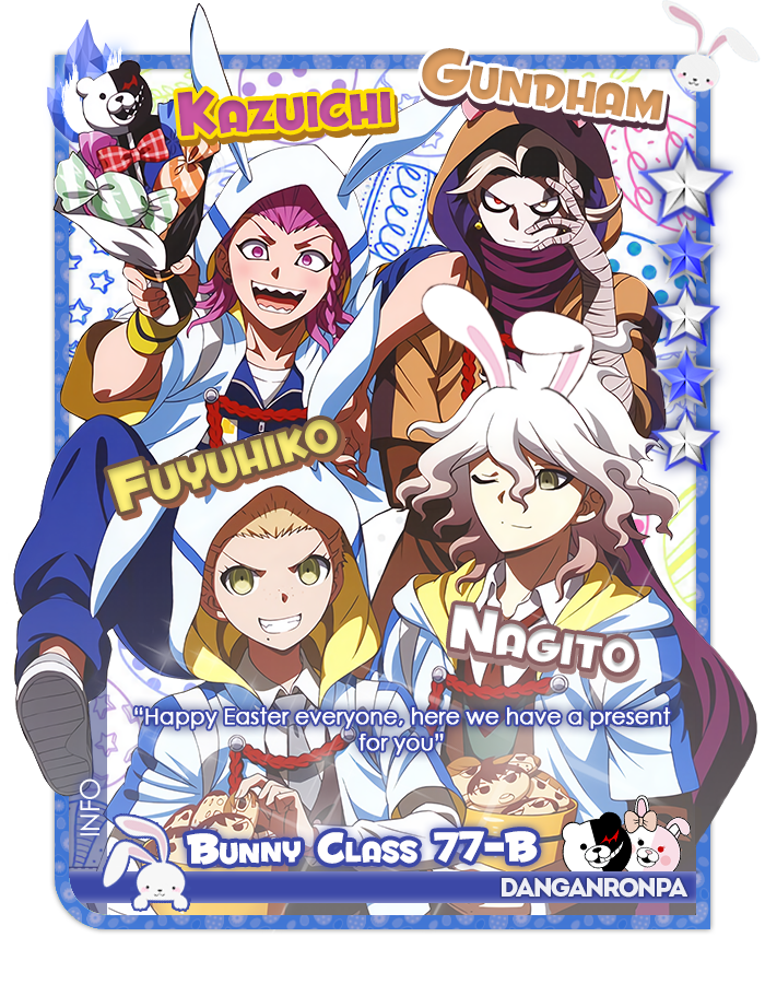 Kazuichi, Gundham, Fuyuhiko, Nagito