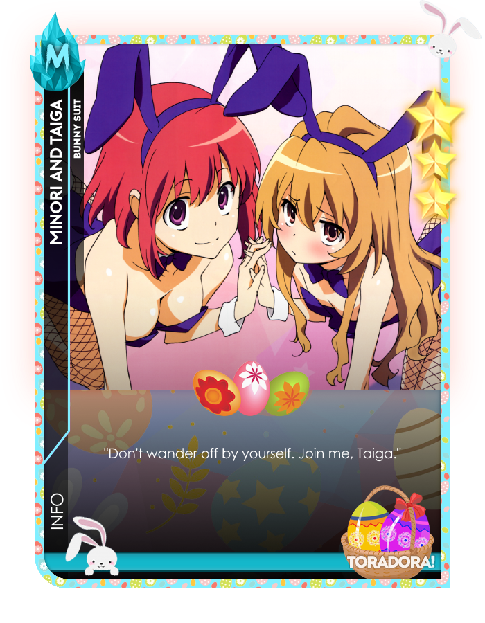 Minori Kushieda and Taiga Aisaka